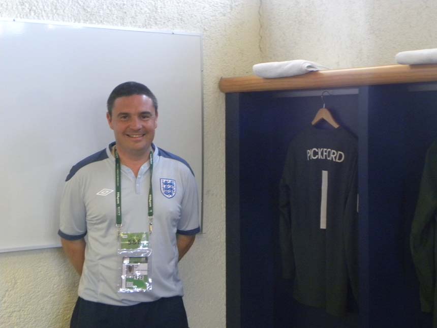 Neil Smith, England U17s Kit Manager